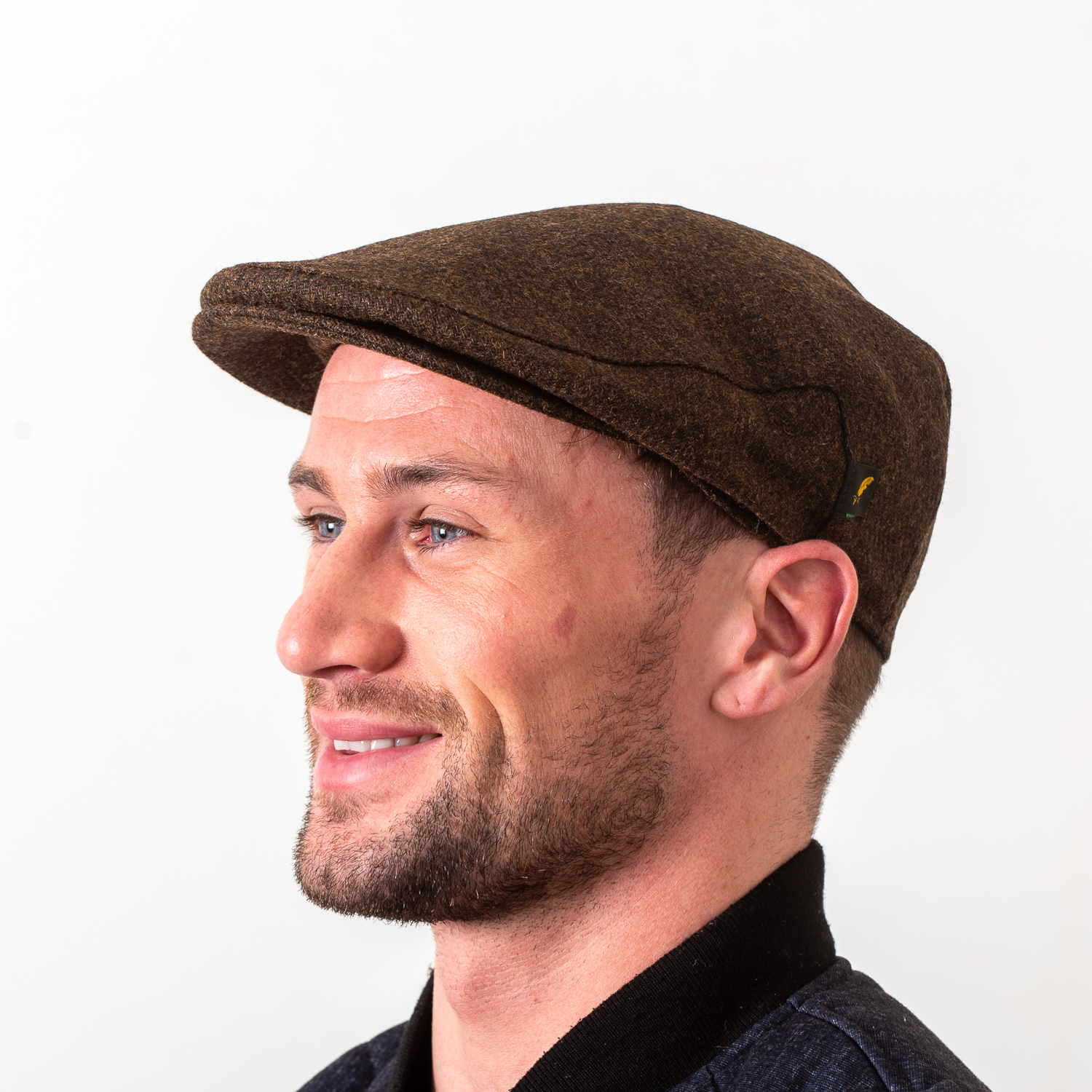 Hatman of Ireland *Pure New Wool* Flat Cap "Foliage Brown"